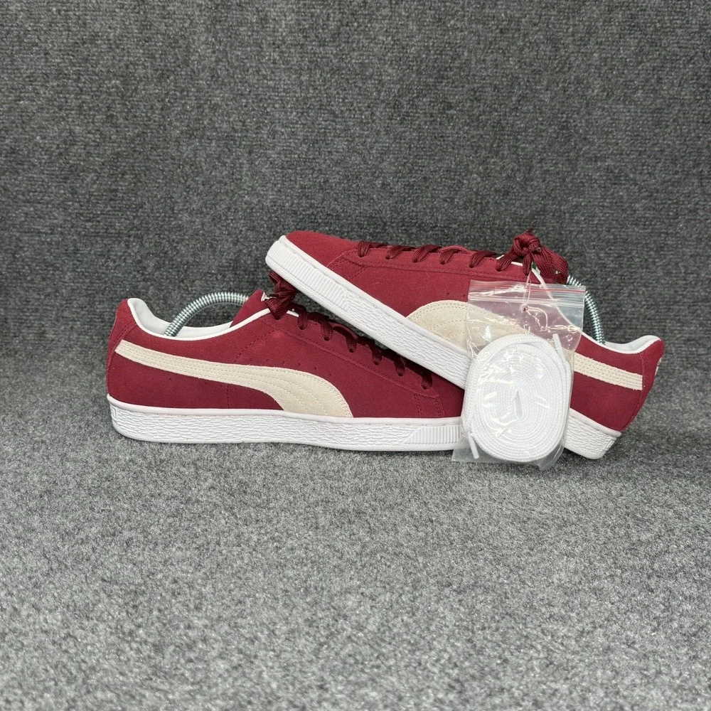 Puma Suede Classic XXI Sneakers Men's 9.5 Cabernet Suede Low Lace Retro Athletic
